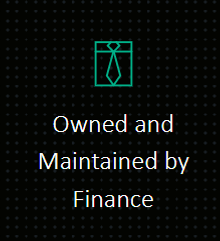 Icon - Owned and maintained by finance
