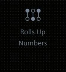 Icon - Rolls up numbers